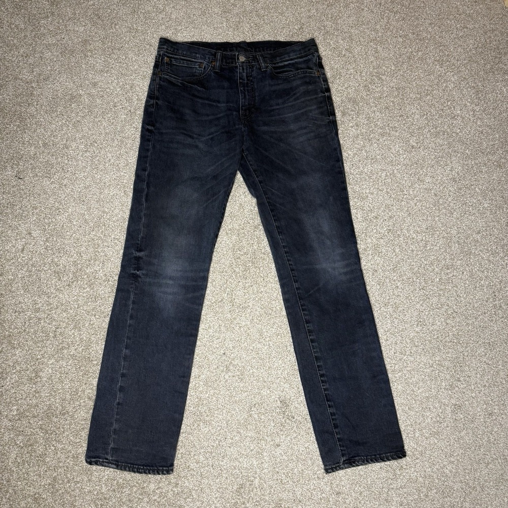 Levi's 511 Jeans Men's 34x32 Regular Fit Straight Leg Dark Wash Blue Denim